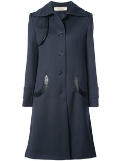 удлиненное двубортное пальто  Nina Ricci
