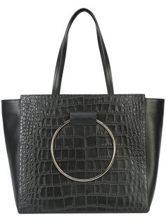 reptile skin effect ring detail large tote Little Liffner