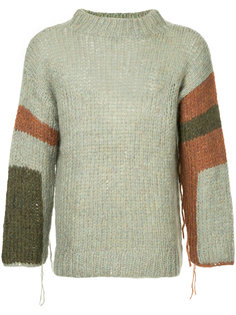 свитер дизайна колор-блок Unused