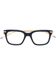 очки в прямоугольной оправе Thom Browne Eyewear