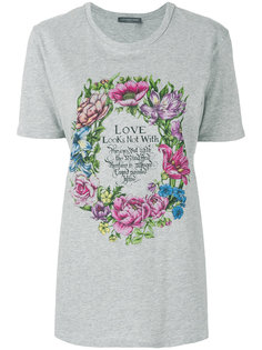 футболка с цветочным принтом Alexander McQueen