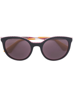 солнцезащитные очки с зигзагообразными элементами  Prada Eyewear