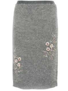 мини-юбка с цветочной вышивкой  Cityshop