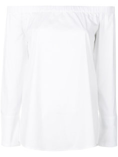 расклешенная блузка с открытыми плечами DKNY