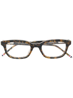 квадратные очки в черепаховой оправе  Thom Browne Eyewear