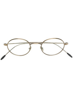 классические очки в круглой оправе Giorgio Armani