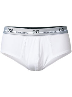 трусы с логотипом на поясе Dolce & Gabbana Underwear