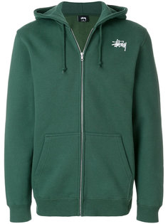 толстовка с принтом логотипа и капюшоном Stussy
