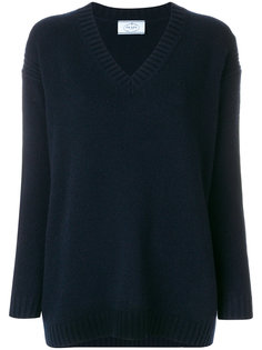 свитер с V-образным вырезом  Prada