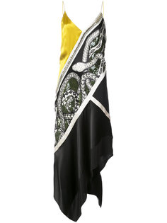 асимметричное платье с принтом змеи Barbara Bui
