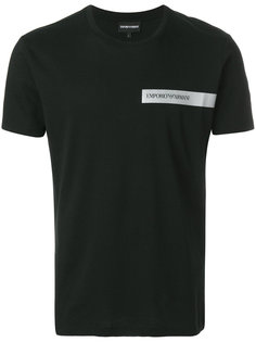 футболка с нашивкой логотипа Emporio Armani