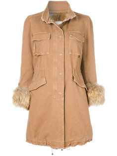 пальто с меховой оторочкой  Bazar Deluxe