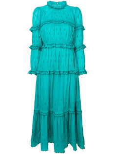 платье с вышивкой и оборкой  Isabel Marant Étoile