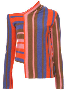полосатый асимметричный свитер Peter Pilotto