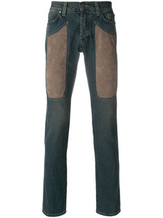 джинсы с контрастными нашивками Jeckerson