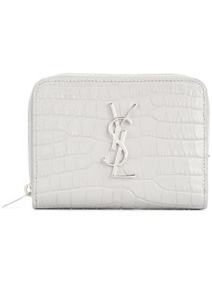 кошелек на молнии с монограммой  Saint Laurent