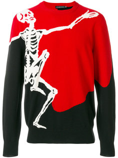 свитер Dancing Skeleton Alexander McQueen