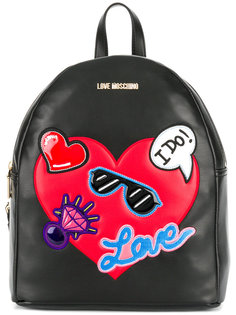 рюкзак с аппликацией сердца Love Moschino