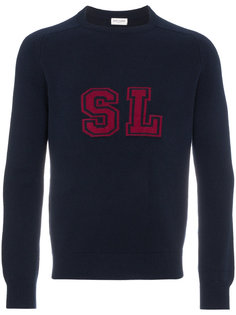свитер с логотипом Saint Laurent