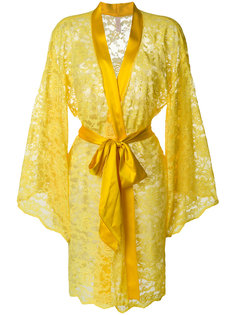 lace embroidered dressing gown Dolci Follie
