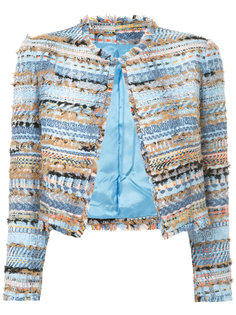 tweed-embroidered cropped jacket Isabel Sanchis