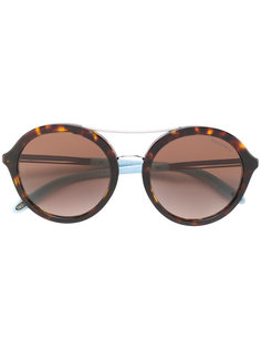 круглые солнцезащитные очки с черепаховым узором  Tiffany & Co.