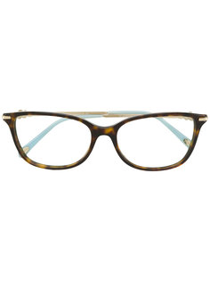квадратные очки с черепаховым узором  Tiffany & Co.