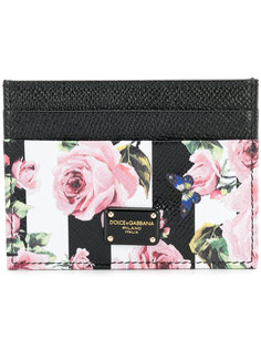 визитница с принтом роз Dolce & Gabbana