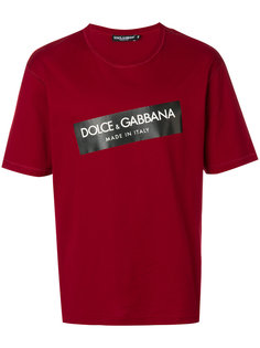 футболка с логотипом Dolce & Gabbana