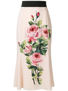 юбка с розами Dolce & Gabbana