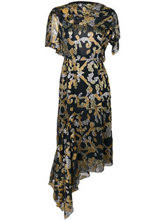 платье с накидкой и узором Peter Pilotto