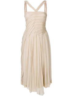 расклешенное платье миди с вырезом-петлей халтер Nº21