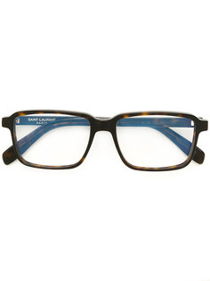 очки в прямоугольной оправе Saint Laurent Eyewear