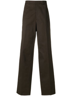 объемные брюки с панелью металлик Raf Simons