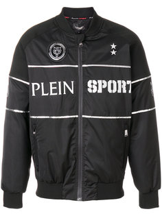 куртка-бомбер с принтом слогана Plein Sport