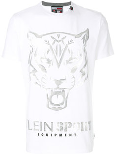 футболка с принтом тигра и логотипа Plein Sport