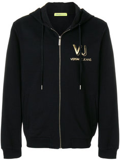 толстовка с капюшоном и логотипом Versace Jeans