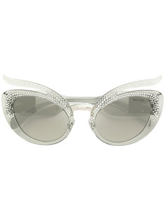 солнцезащитные очки в оправе кошачий глаз Miu Miu Eyewear