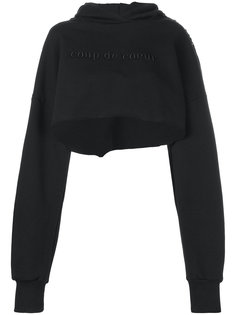 logo cropped sweatshirt Coup De Coeur