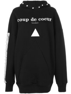 logo hooded sweatshirt Coup De Coeur