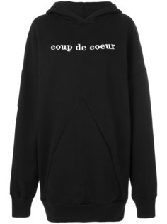 logo hooded sweatshirt Coup De Coeur