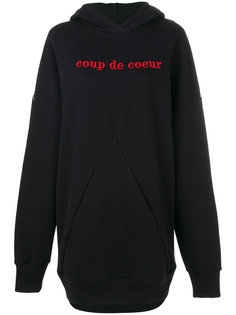 logo hooded sweatshirt Coup De Coeur