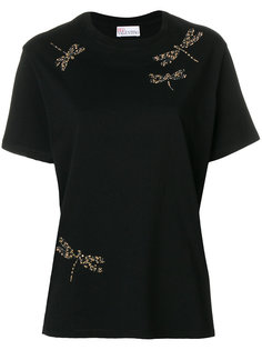 футболка со стрекозами Red Valentino