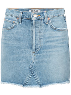 приталенная джинсовая юбка Agolde