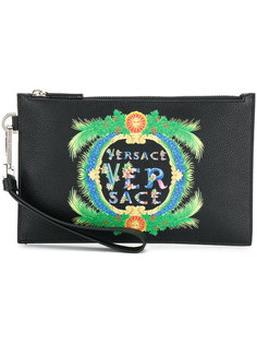 клатч с логотипом Versace