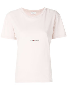 футболка с логотипом Saint Laurent