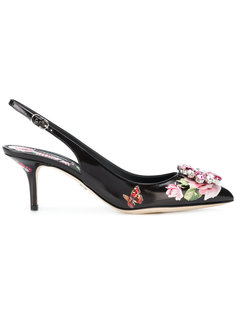 туфли Belucci с принтом роз Dolce & Gabbana