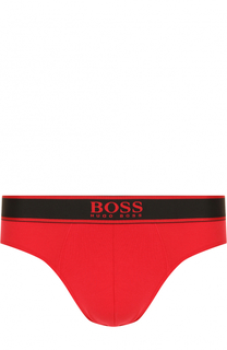 Хлопковые брифы с широкой резинкой BOSS
