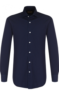 Хлопковая рубашка с воротником кент Barba