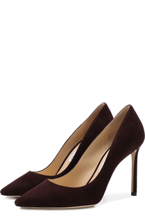 Замшевые туфли Romy 100 на шпильке Jimmy Choo